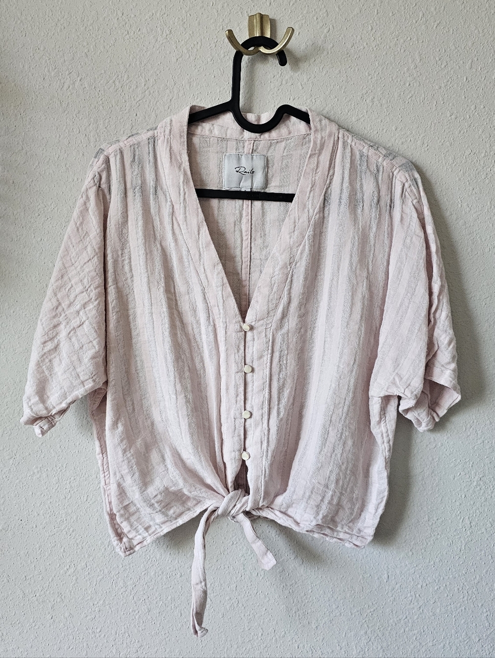 Rails "Thea" In Blush Shadow Stripe